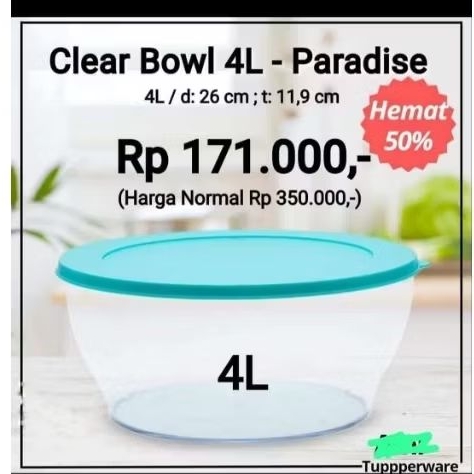 tupperware bowl crystal