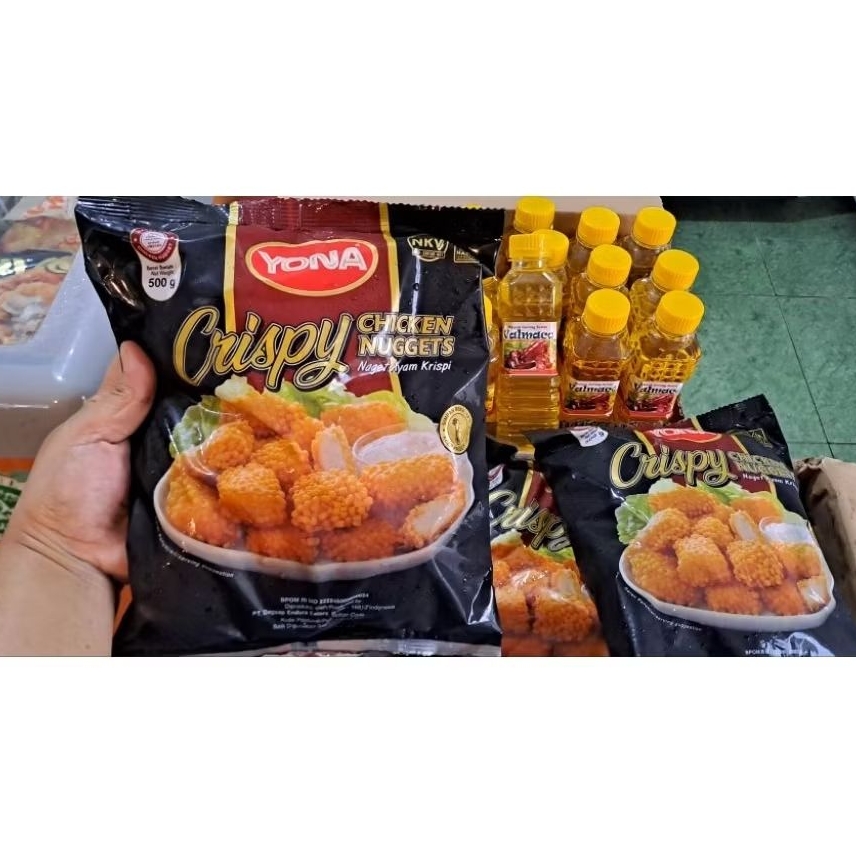 

Yona Crispy Nugget [Bubble Nugget [ Crumble Nugget 500 gr free minyak Valmavo 250 ml