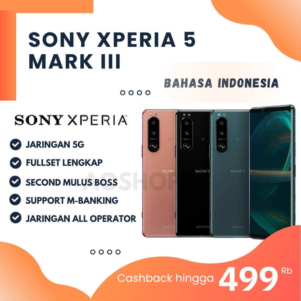 SONY XPERIA 5 III 5G RAM 8/128GB - XPERIA 5 MARK 3 - Snapdragon 888 5G