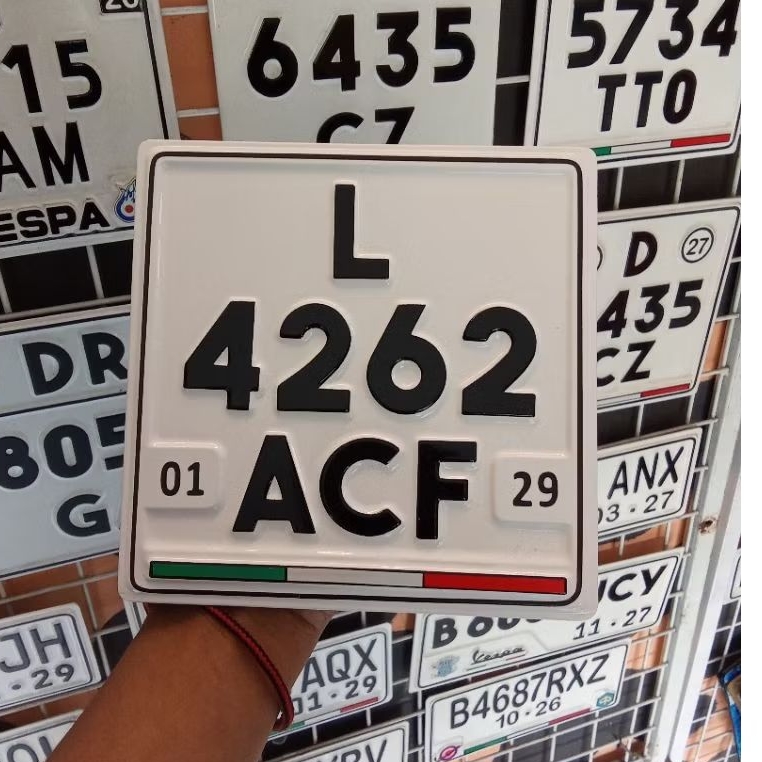 plat vespa matic / plat vespa lama