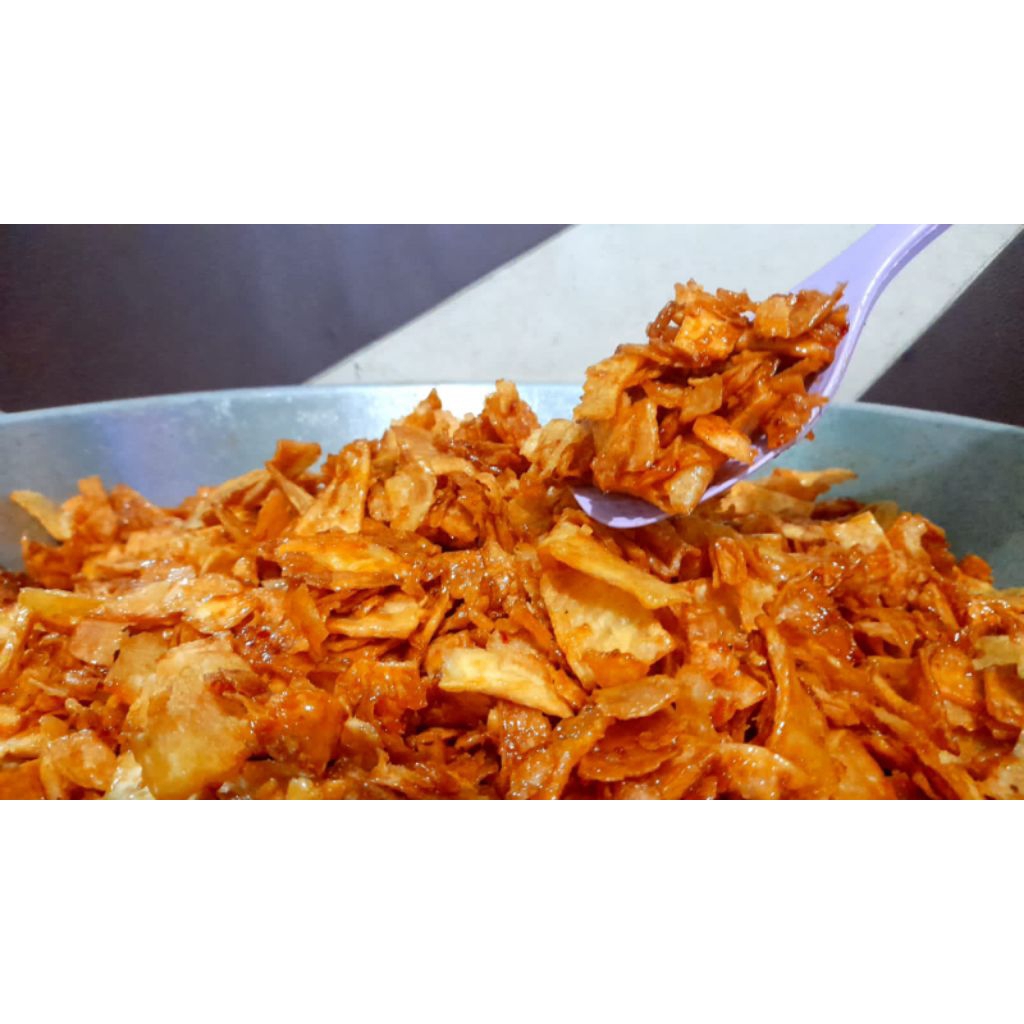 

Manggleng singkong pedas manis / balung kuwuk - cemilan jadul rasa kekinian kemasan 250gr