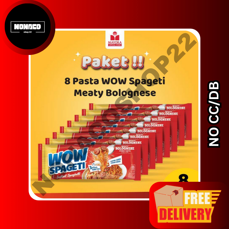 

PAKET 8 Pasta WOW Spageti Meaty Bolognese