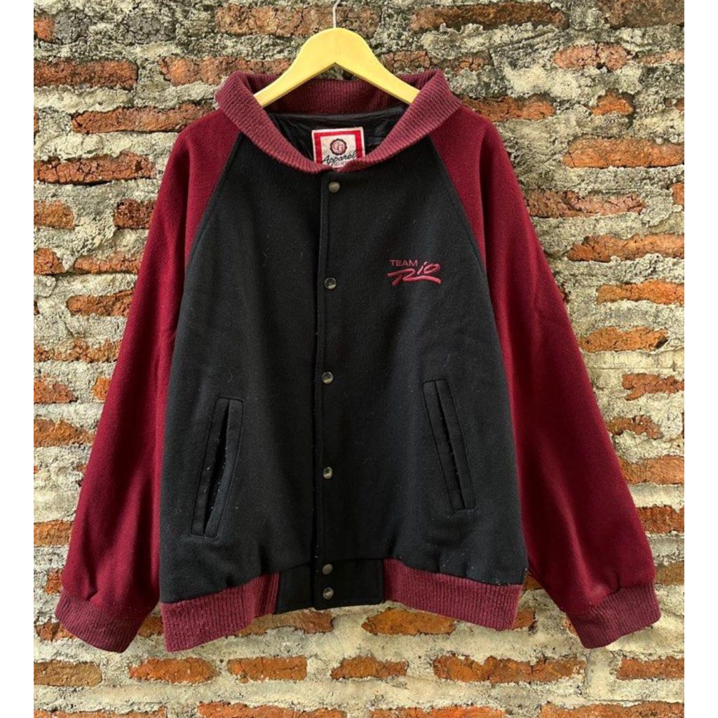 wool bomber varsity usa