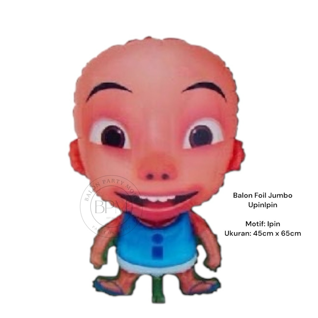 (PER PCS) BALON FOIL JUMBO UPIN IPIN/ BALON KARAKTER UPINIPIN/ BALON FOIL TERMURAH