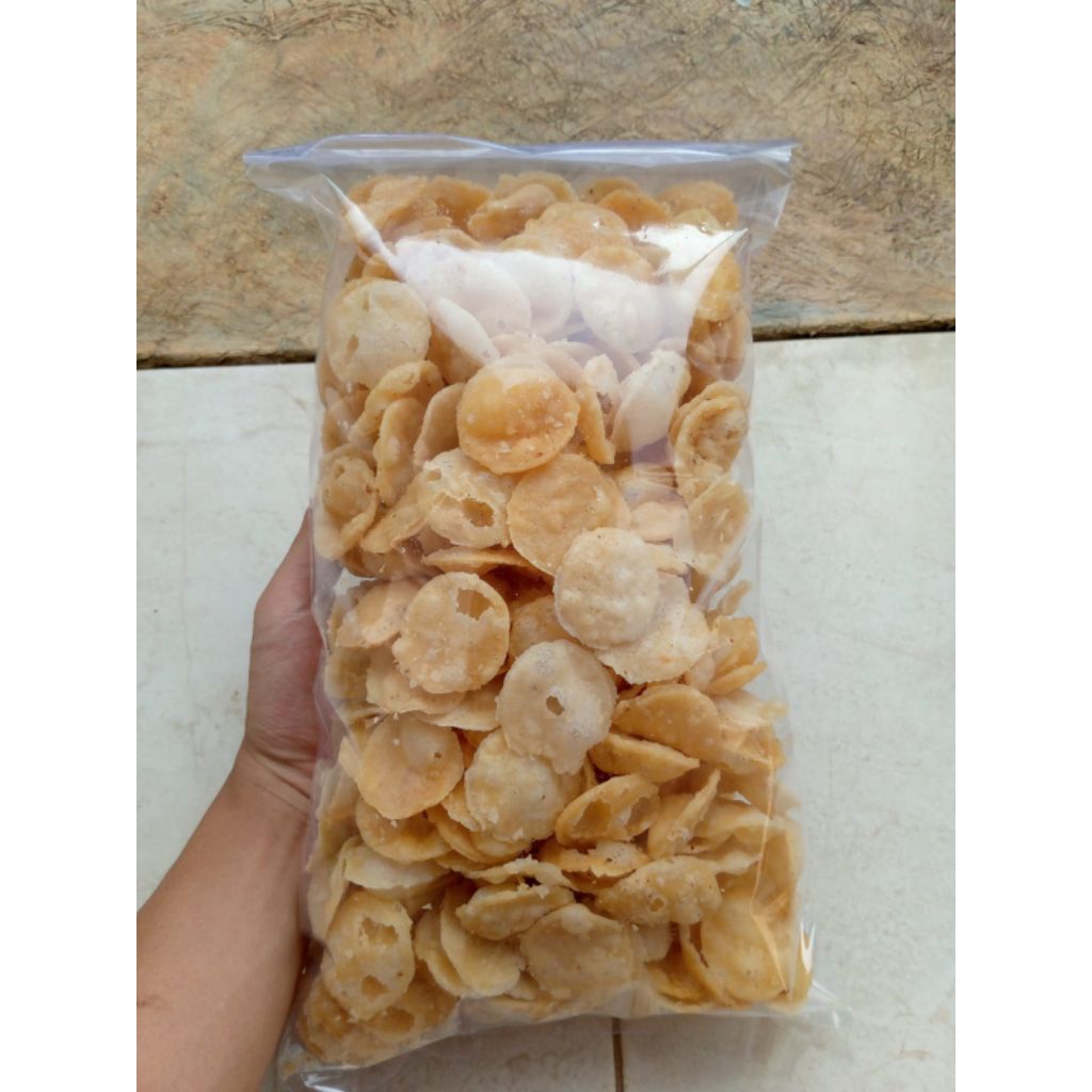 

JITREK / KERIPIK TEPUNG BERAS / KECIMPRING gurih dan renyah rasa bawang