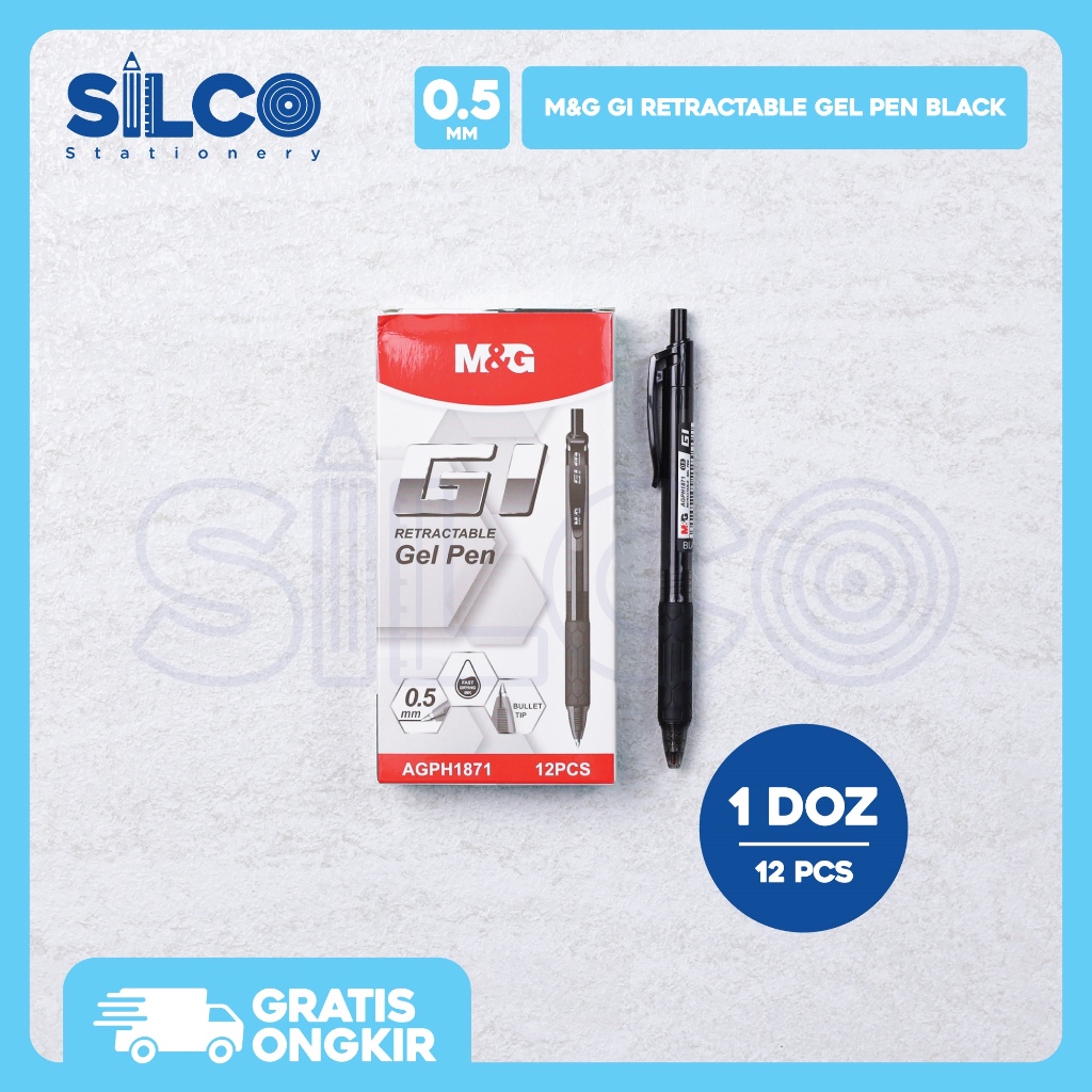 

M&G G1 Retractable Gel Pen 0.5mm | Pulpen Gel [1 Lusin]