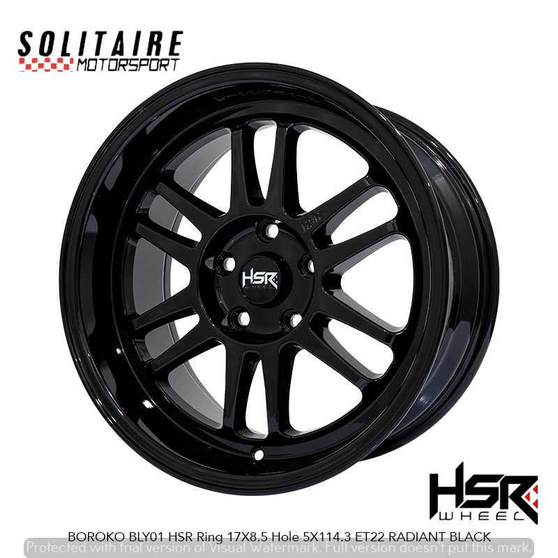 VELG MOBIL HSR RING 17 INNOVA, CAMRY, NEW LIVINA, VELG HSR BLY01 R17 GRATIS ONGKIR