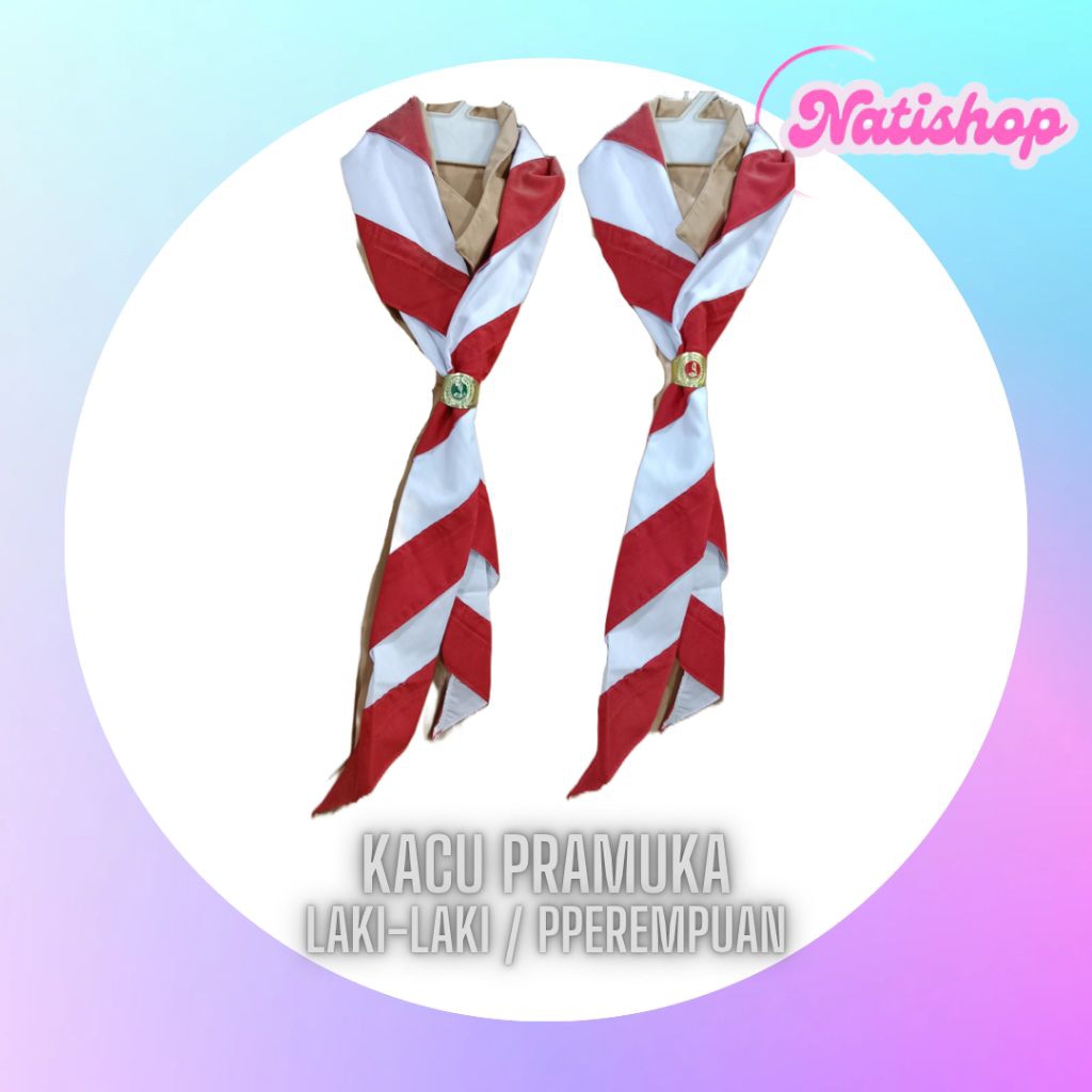 Kacu Pramuka / Hasduk Pramuka SD/SMP (termasuk ring), SMA (ring rotan)