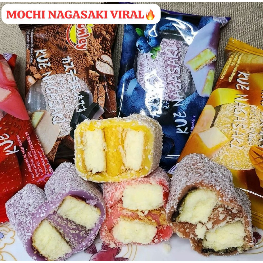 

Kue Nagasaki 15 pcs /Mochi Nagasaki /Moachi Nagasaki/Mochi 4 Rasa Nagasaki