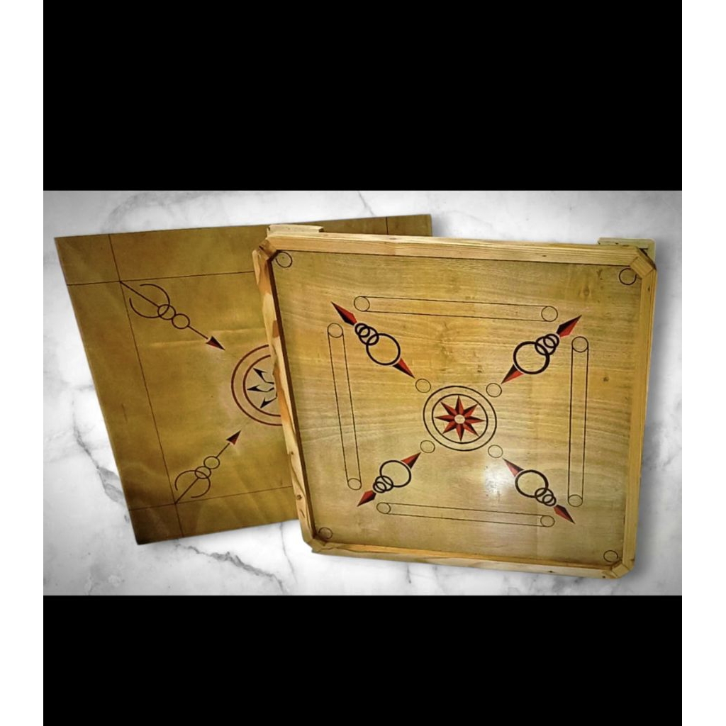 Papan Meja Karambol Full Jati Belanda Berkualitas, Ukuran 80x80, tinggi 10cm.