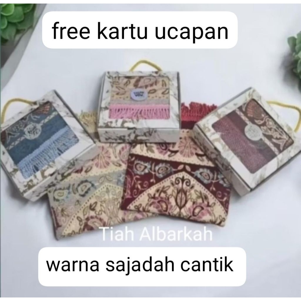 Souvenir Sajadah Turkey tambang Midi  / hampers sajadah turkey tambang / grosir sajadah