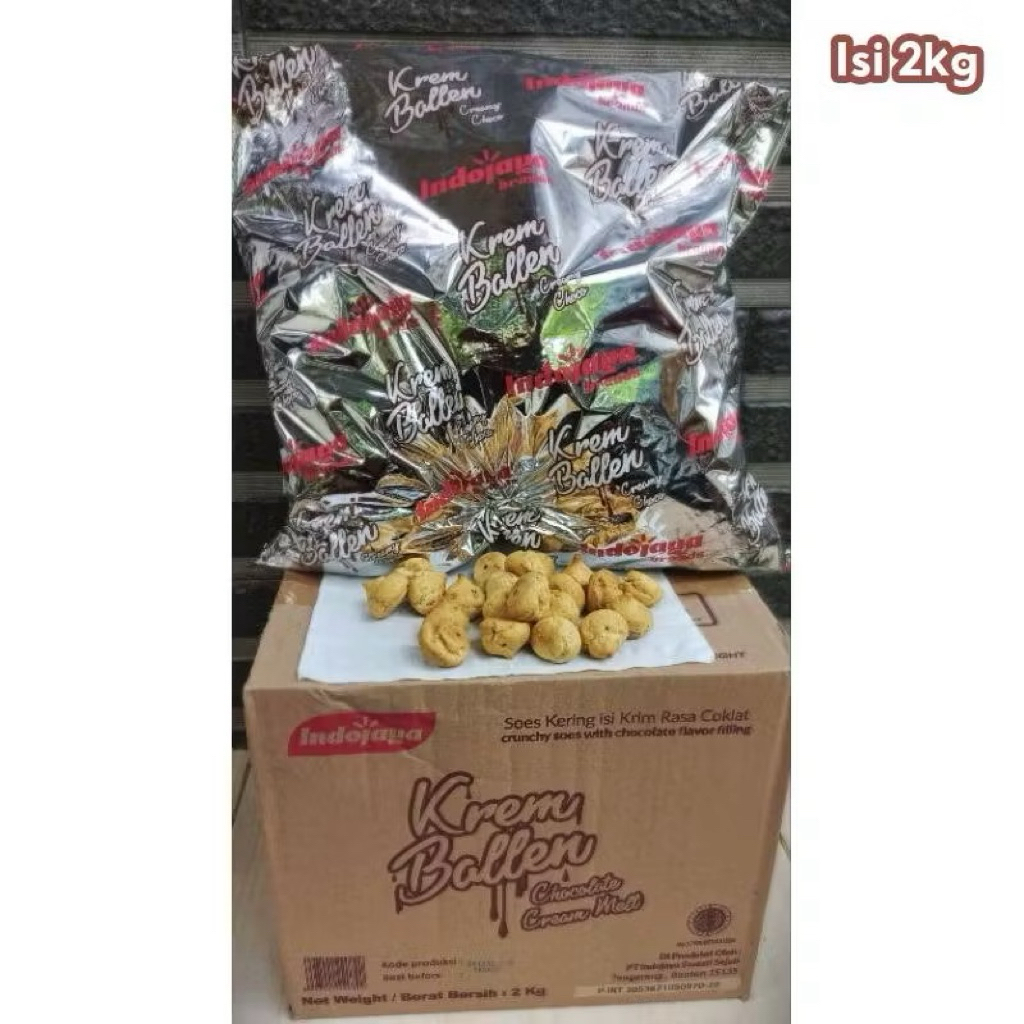 

Soes coklat krembalen 1 dus 2kg
