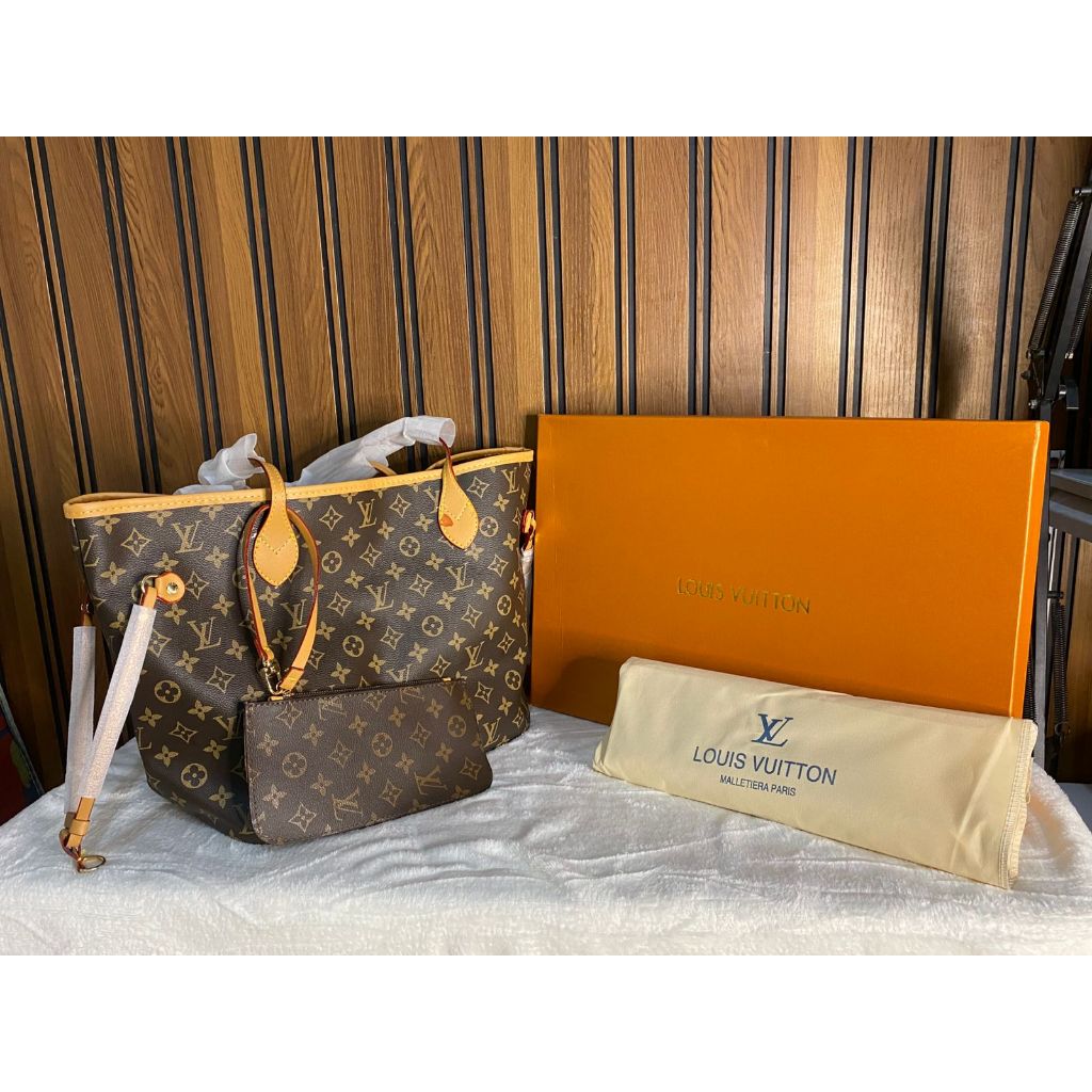 MSSTORE - Tas Tote Bag import wanita LV (Louis Vuitton) Coklat (besar)