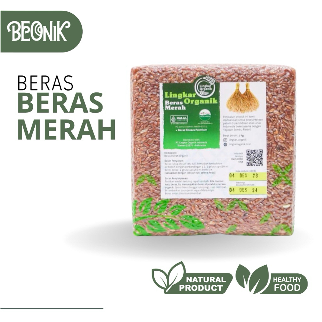 

Lingkar Organik Beras Merah Vakum 1 KG