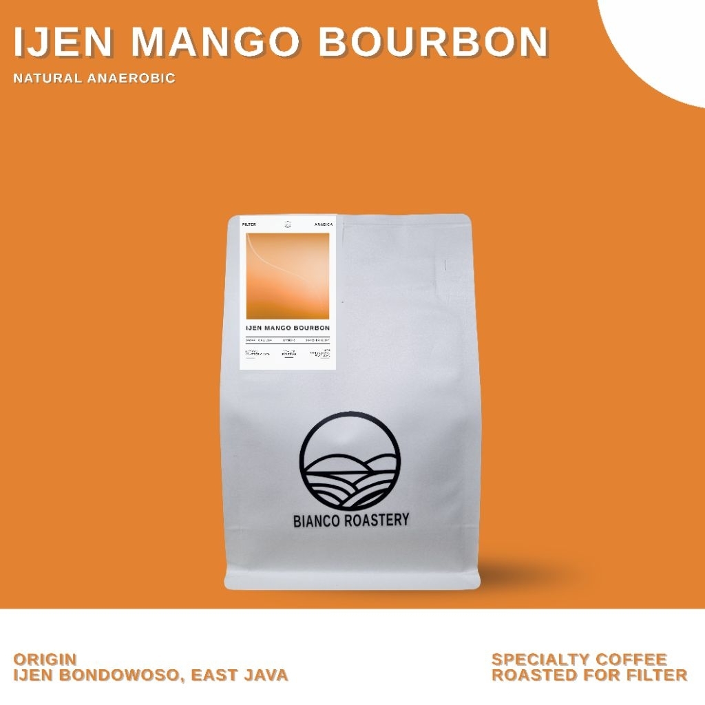 

Kopi Arabika Ijen Mango Bourbon Natural Anaerobic, Roasted for Filter