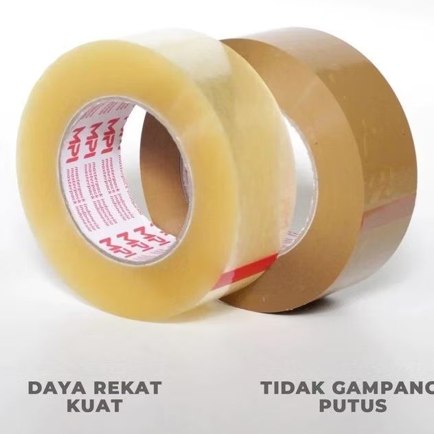

PGATK-JUMBO 200 YARD JUAL 1 SLOP [ 6 PCS ] LAKBAN BENING 45MM X 200 YARD MASTER PACK INDONESIA