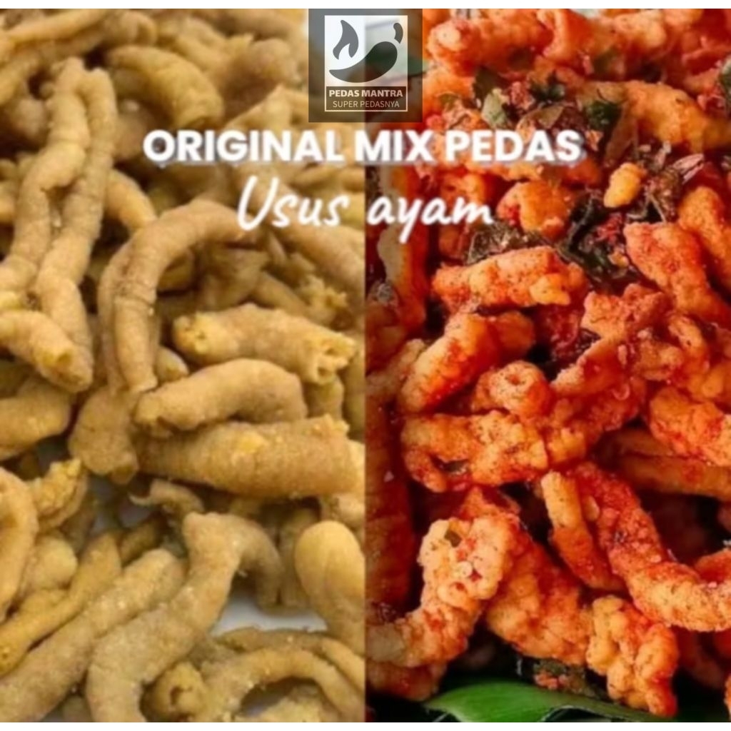 

Pedas Mantra [BELI 1 DAPAT 2] Kripik Usus Crispy Original Pedas Daun Jeruk Kemasan 100gr + 100gr Keripik Snacks Food Original Mix Pedas Usus Ayam