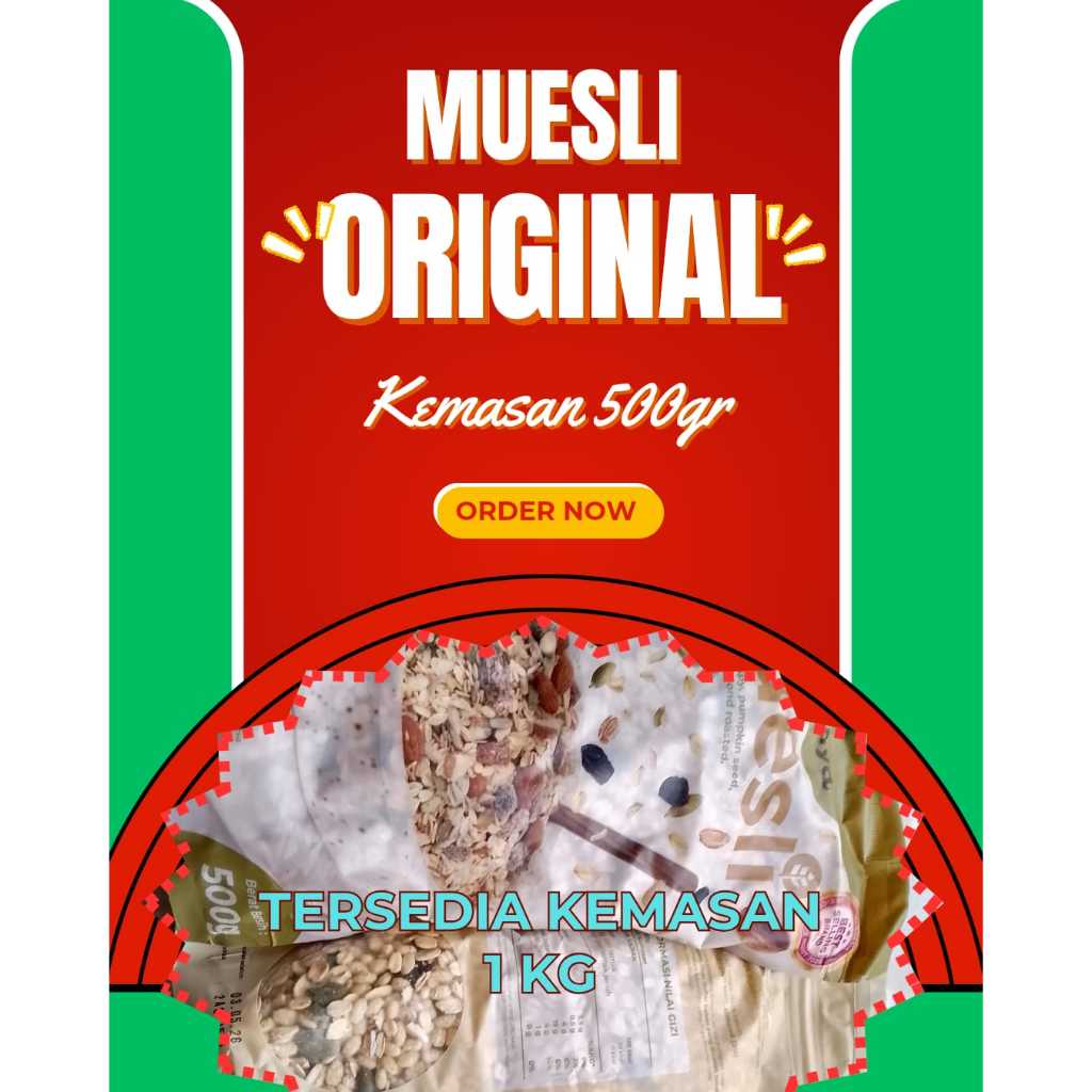 

Multigrain Safiya Muesli Fruit and Seed 500Gr Sereal Sehat Original Diet