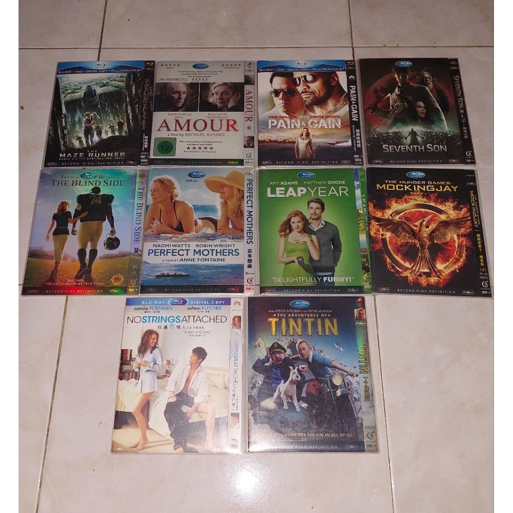 dvd bd THE MAZE RUNNER / AMOUR / PAIN & CAIN / SEVENTH SON / THE BLIND SIDE / PERFECT MOTHERS / LEAP