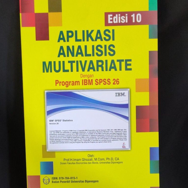 KODE O75E SPSS 26 APLIKASI ANALISIS MULTIVARIATE IMAM GHOZALI