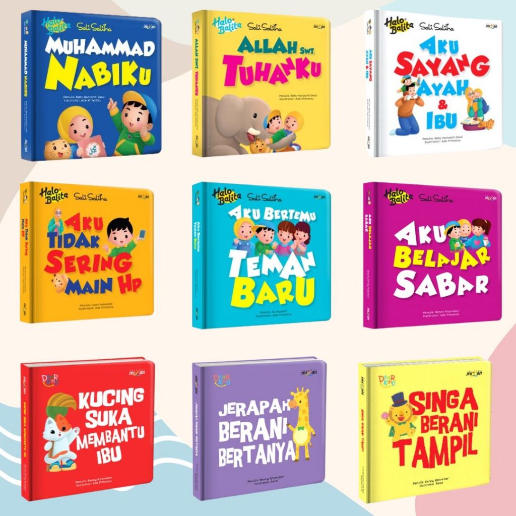[Restok] Paket Bundling 3 Boardbook Mizan 100ribuan Cerita Anak Edukasi Murah Bebas Pilih Judul Obra