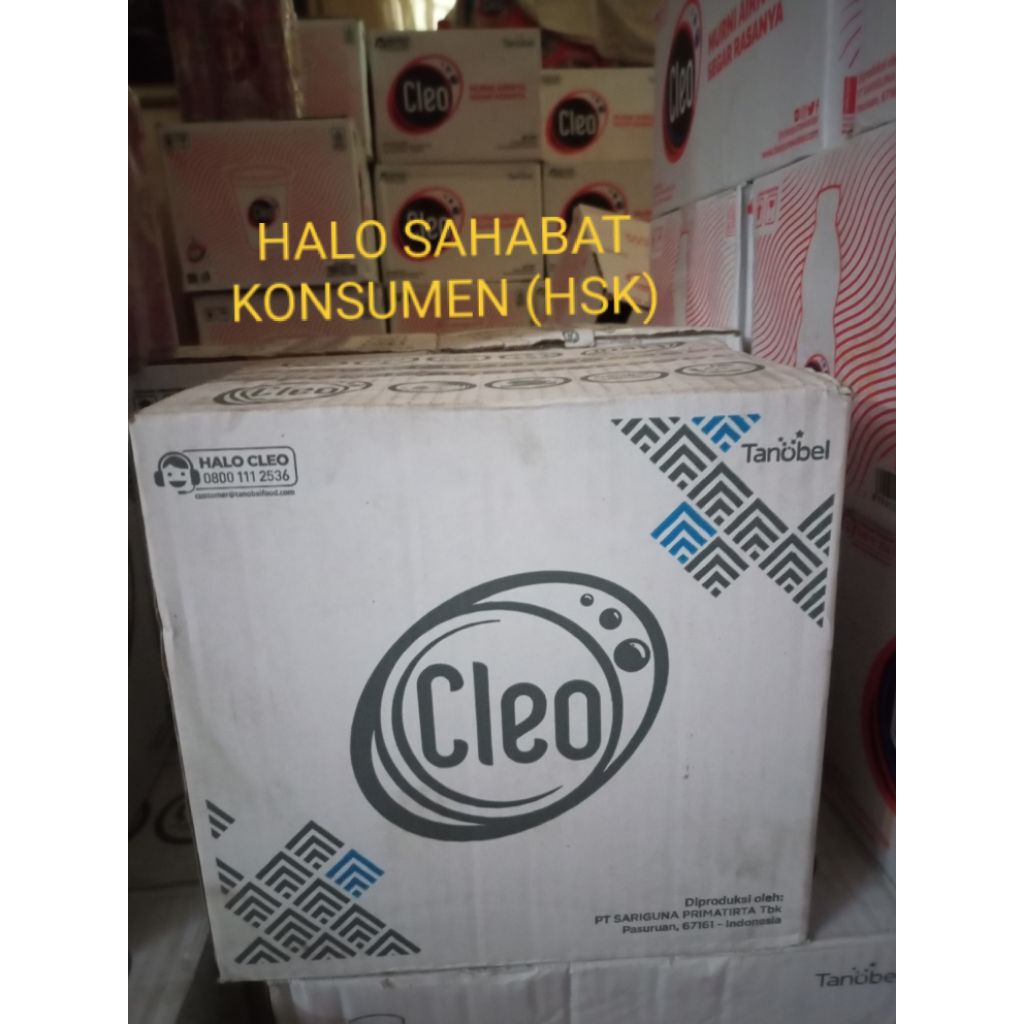 

AIR MINUM CLEO GLASS 300 ML KEMASAN KACA (1 KOTAK ISI 12 BOTOL)