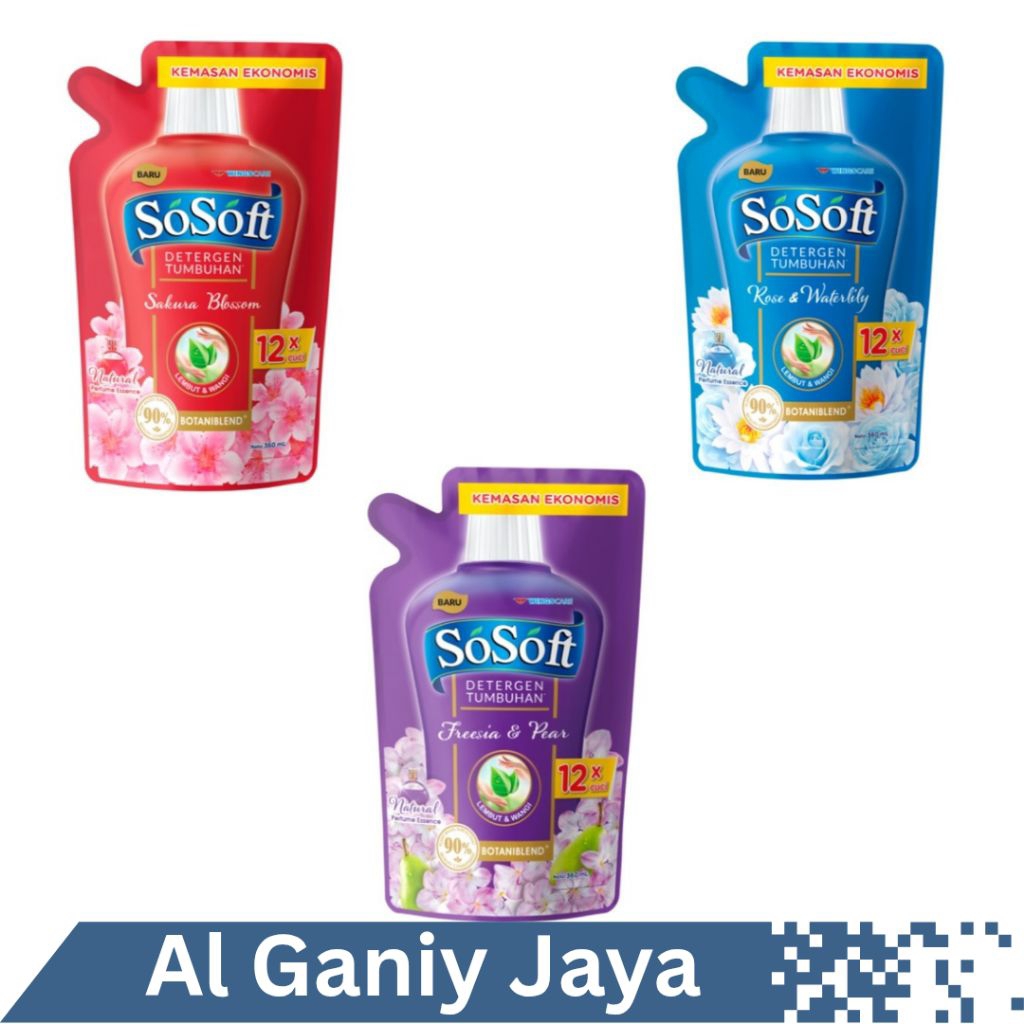 Detergent Cair Cuci Pakaian Refill 360ml All Variant Kemasan Ekonomis Rp 10 Ribu - Aroma Menyegarkan