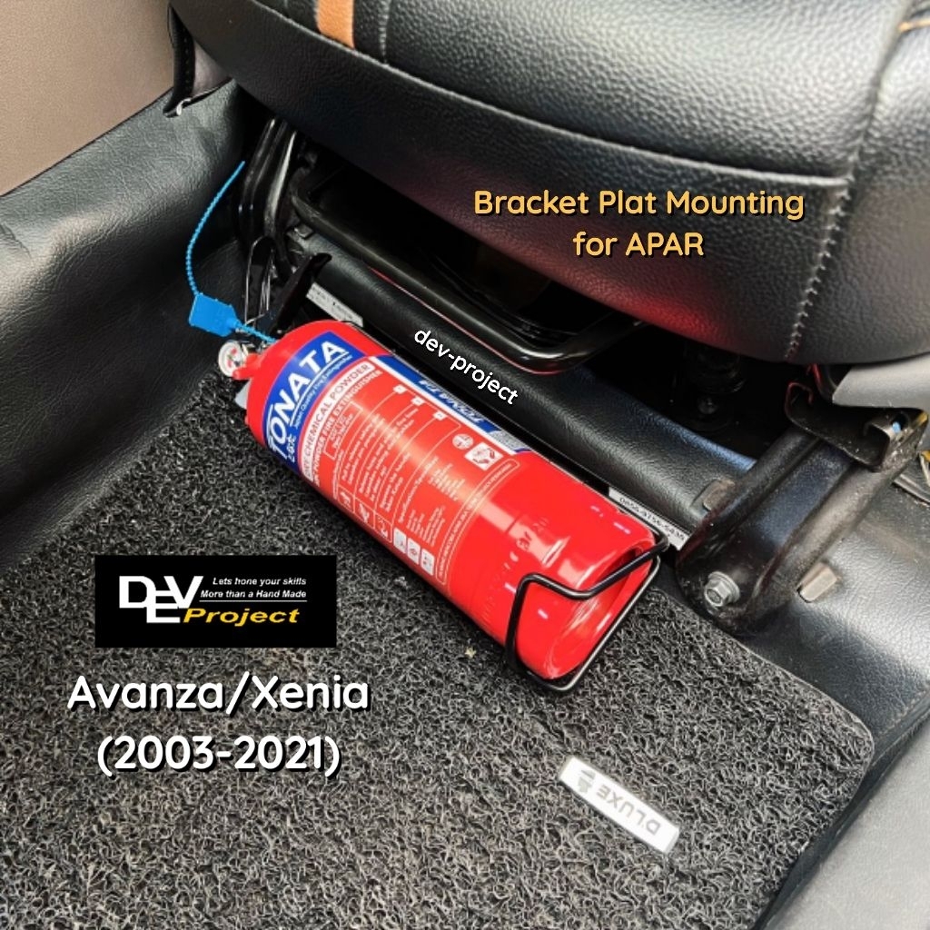 Bracket / Dudukan APAR di Kaki Jok Mobil Toyota Avanza / Daihatsu Xenia