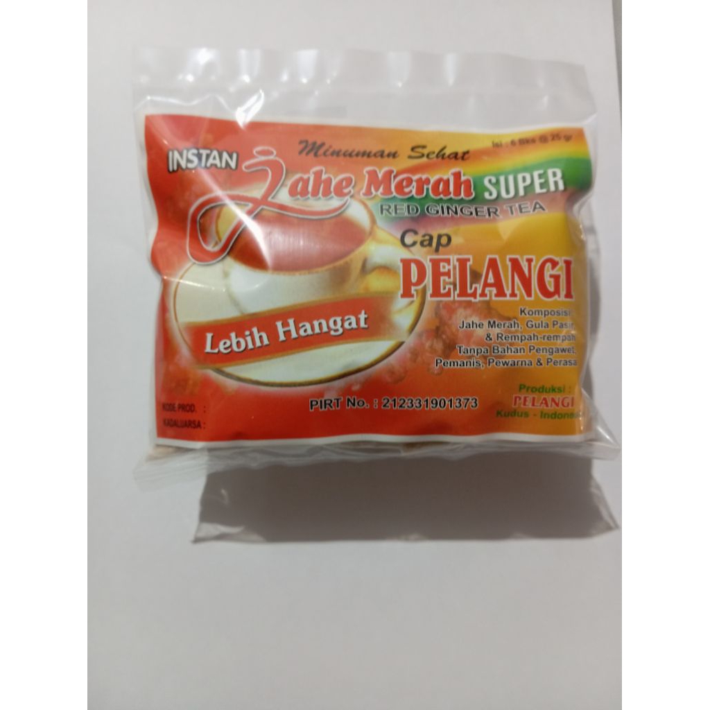 

Instan Jahe Merah Super Cap Pelangi Termurah | Minuman Sehat