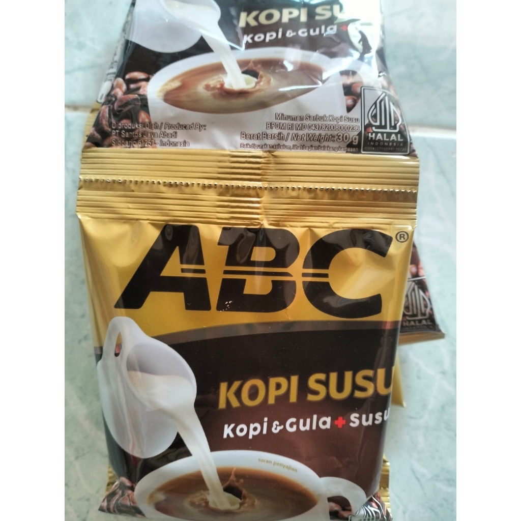 

Kopi ABC Susu 30g RENCENG isi 10sachet