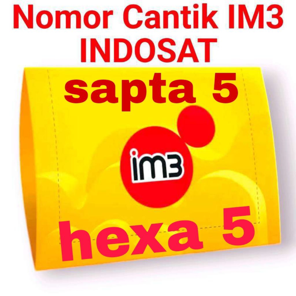 indosat sapta 5555555 dan hexa 555555