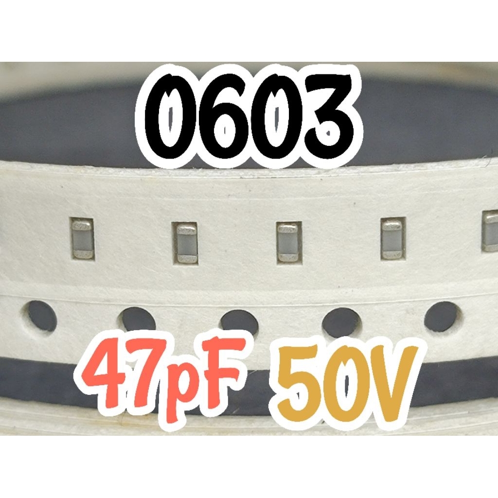 10pcs  Ceramic Capacitors SMD 0603 1608 50V 47pF 0,047nF 0.047nF 50v Multilayer