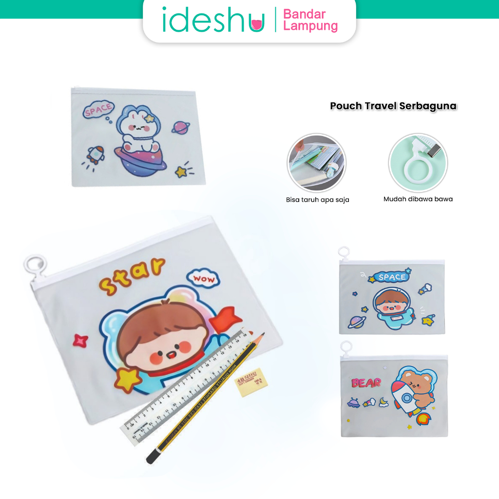 

Zipper Bag Cartoon Pouch Tempat Pensil Tas Pouch Kosmetik Transparan Pencil Motif Serbaguna 1010
