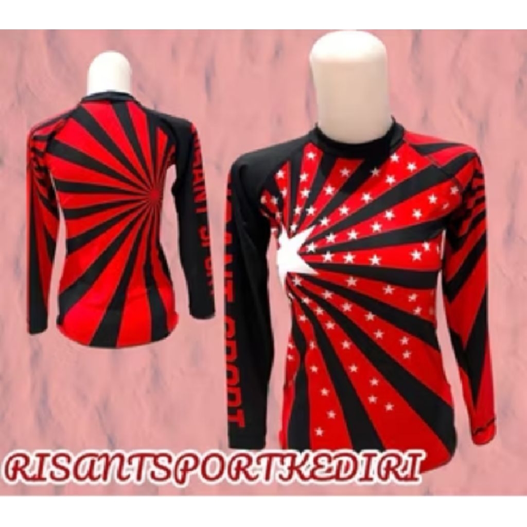 Baju Sport Jersey Olahraga Wanita Senam/Baju Sport Renang