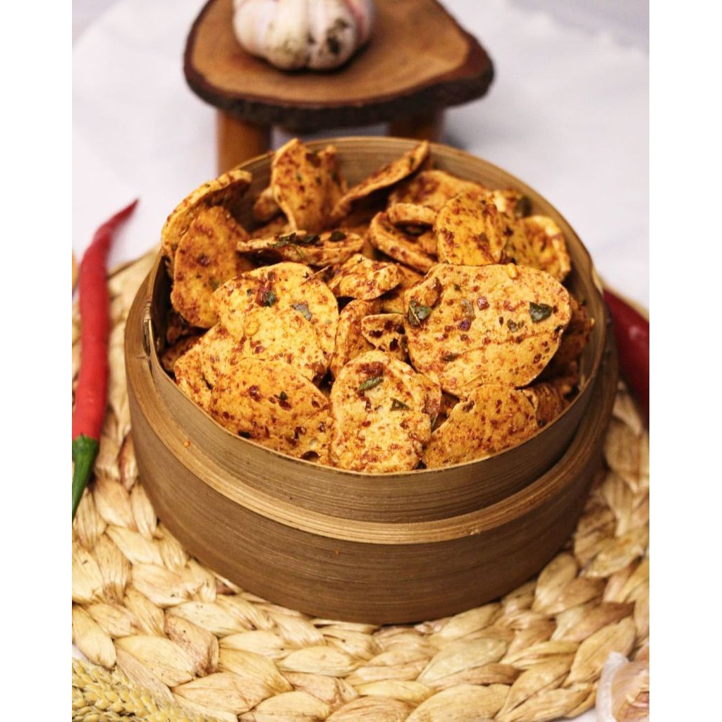 

Basreng Pedas Cikruh Daun Jeruk Kemasan 200 gram