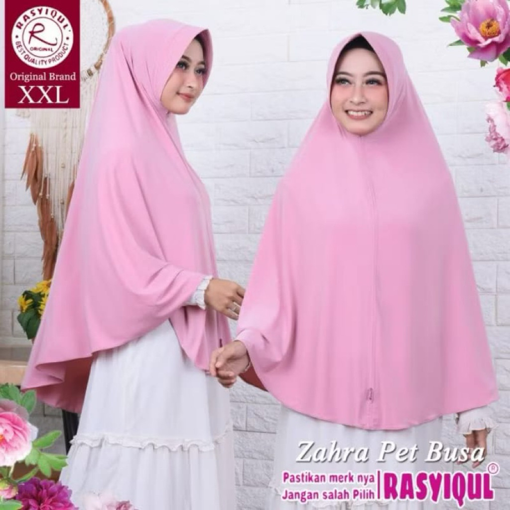 1024 Jilbab Rasyiqul Original  Ukuran XXL Pet Busa