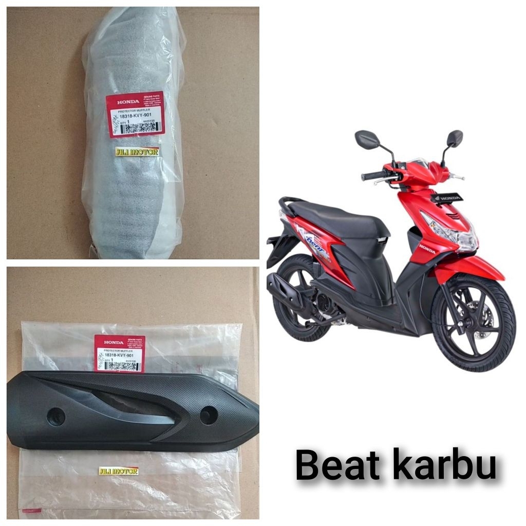 Pelindung knalpot tutup cover knalpot beat karbu 18318-KVY-901 ori AHM