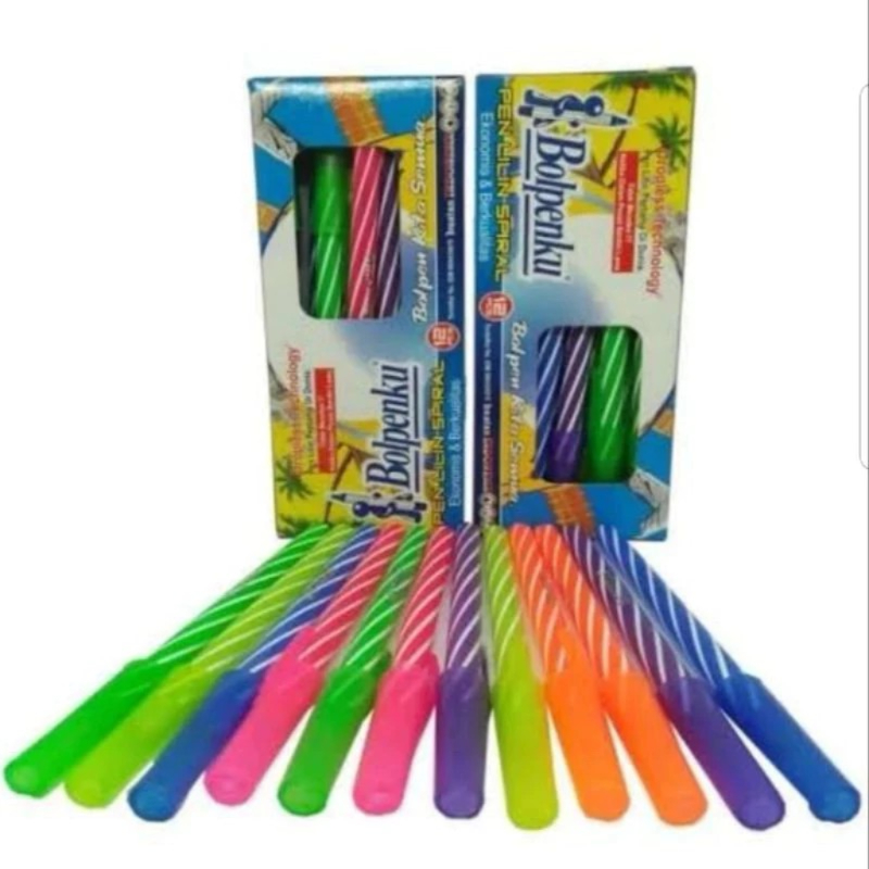 

PULPEN BOLPENKU SPIRAL DESAIN BAGUS/12 PCS
