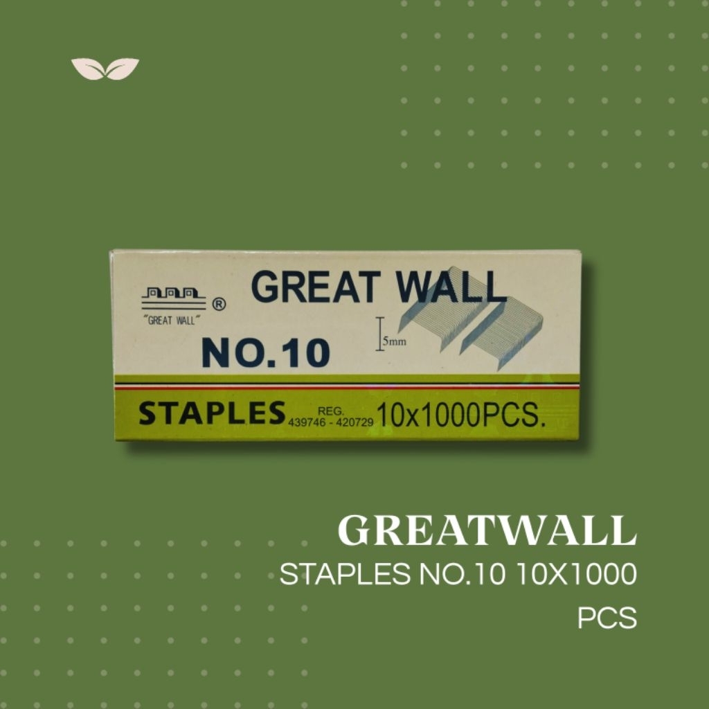 

GREATWALL STAPLES NO.10 10X1000 PCS