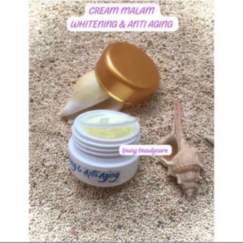 crem malam whitening anti aging ip skincare original