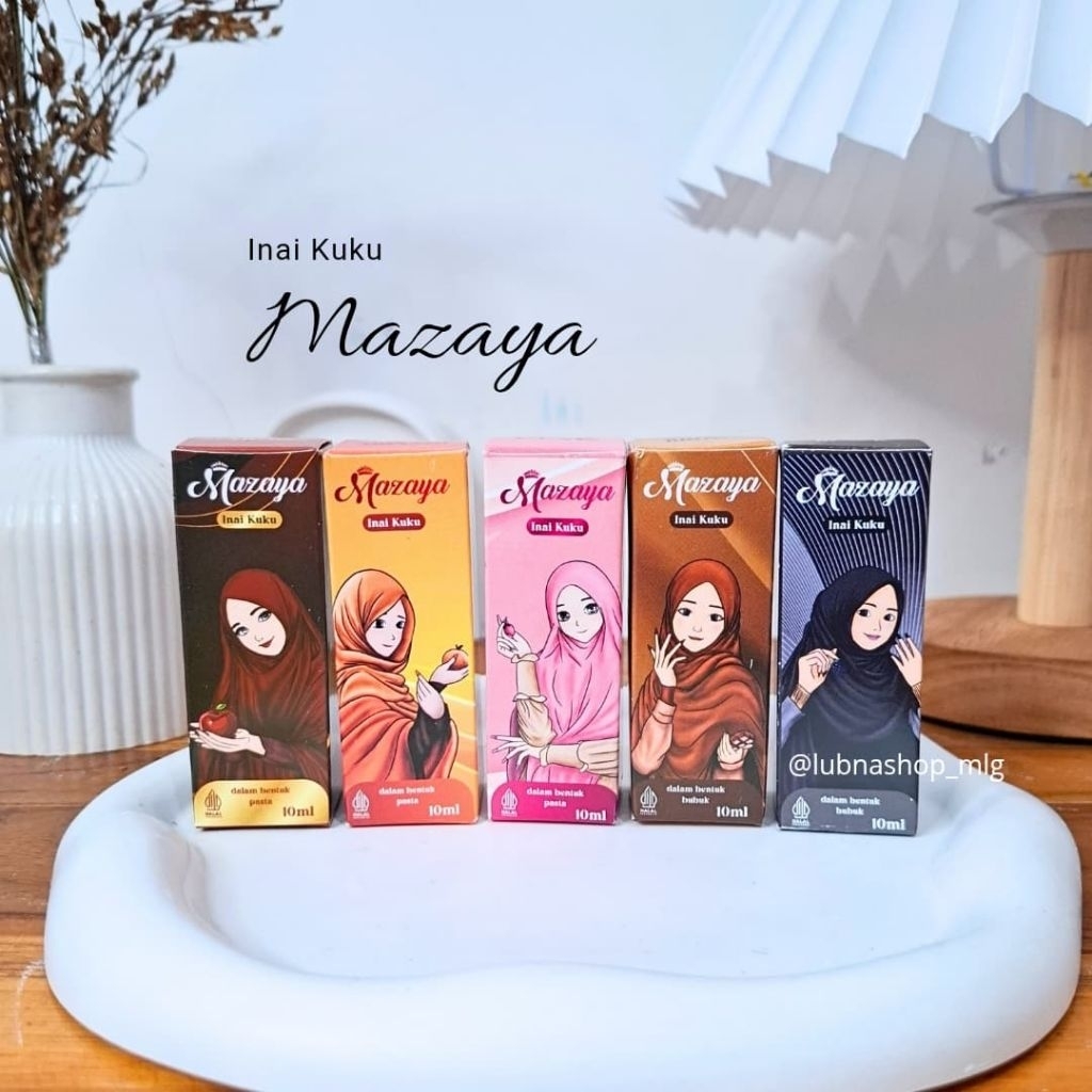 MAZAYA HENNA INAI KUKU PACAR KUTEK HALAL MUSLIMAH TUFFAH