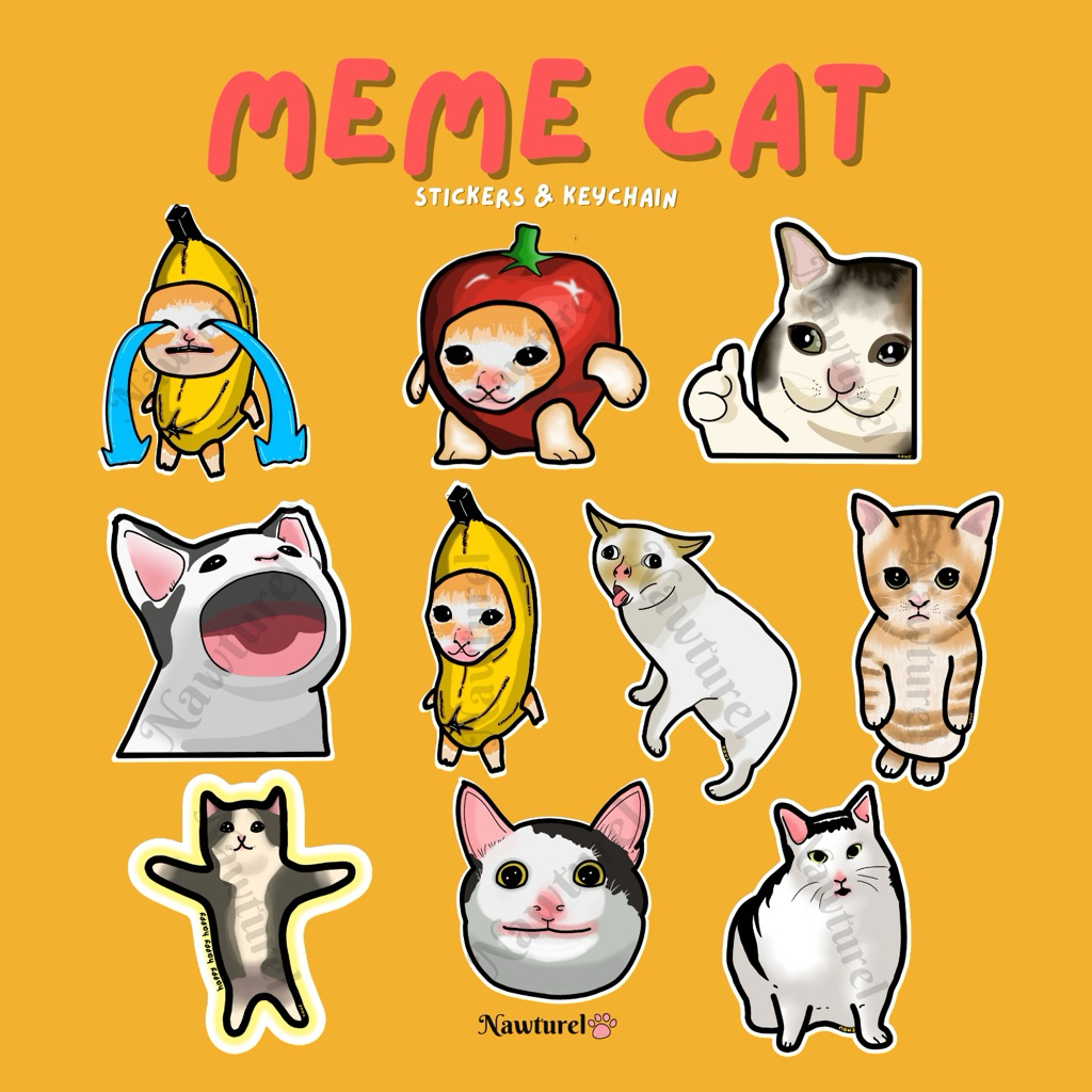 

Stiker Meme Cat/Stiker Kucing Lucu Viral
