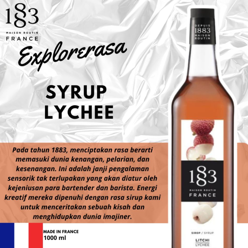 

1883 syrup Lychee 1 liter
