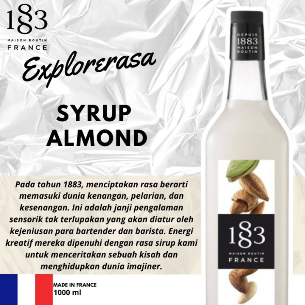

1883 syrup almond orgeat 1 liter