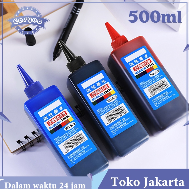 

KODE P52A Tinta Spidol Tinta Refill Spidol Permanen Isi Tinta Spidol Permanen Permanent Marker Ink Refill Hitam