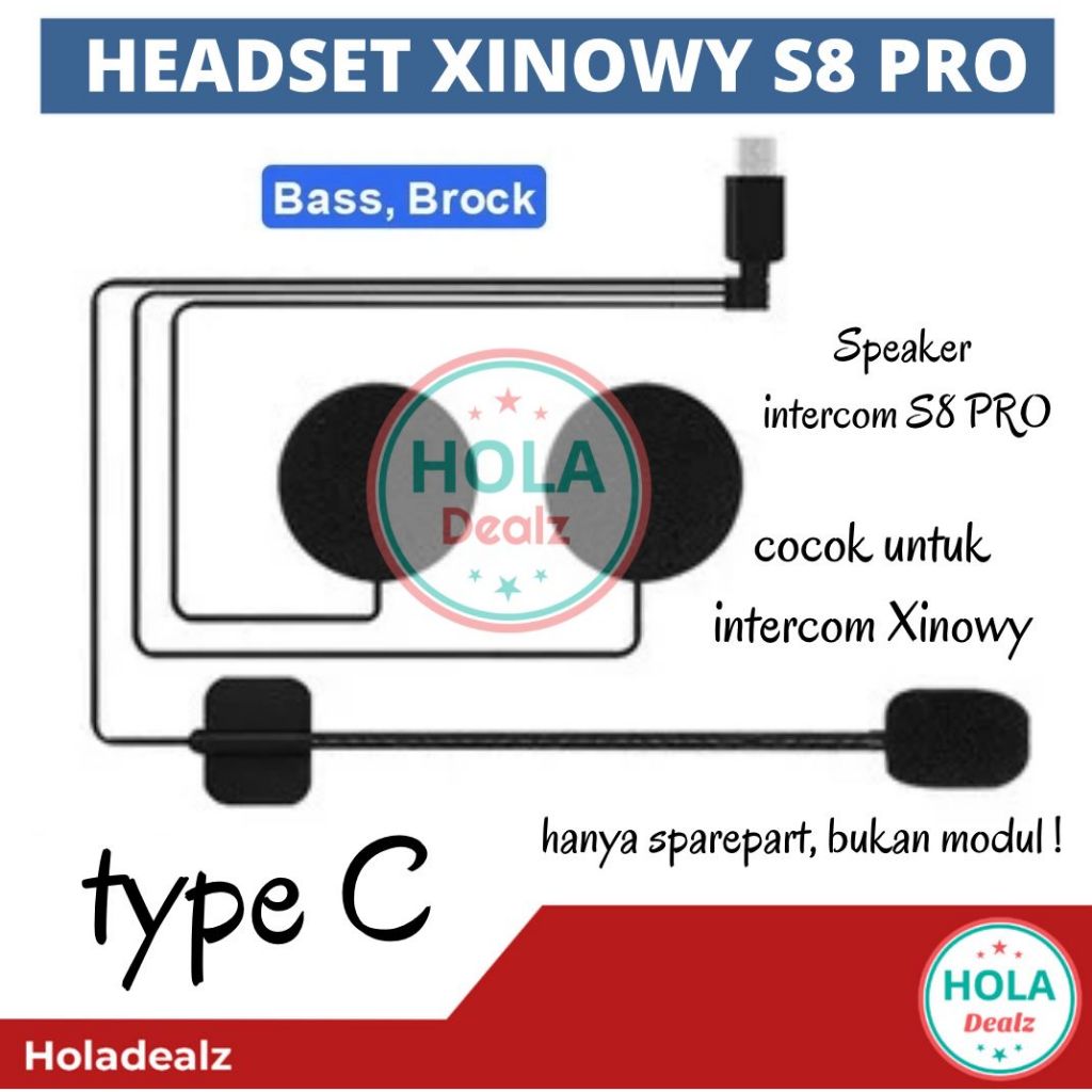PART HEADSET INTERCOM XINOWY S8 PRO PART SPEAKER INTERCOM XINOWY S8 PRO ORIGINAL