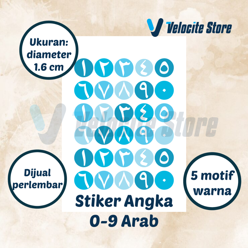 

Stiker Angka Hijaiyah 0-9 (30 pcs)