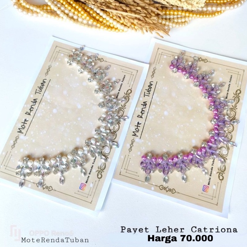 KODE V48U Payet Rangkai Leher Catriona 2