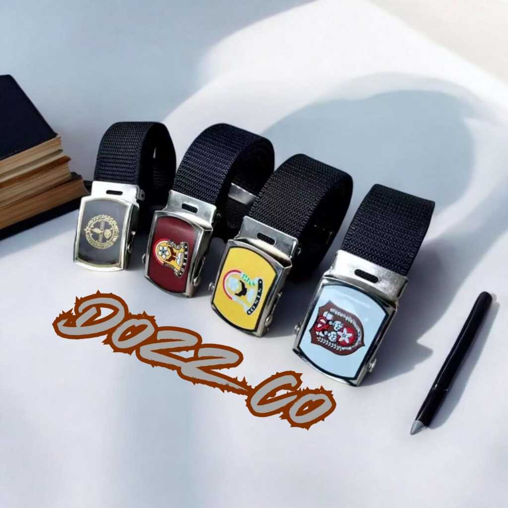 Ikat Pinggang Kanvas Anak Sekolah SD SMP SMA & Pramuka | Gesper Sabuk Sekolah Pria Wanita