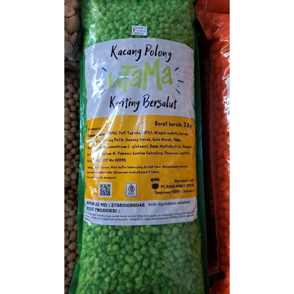 

Kacang Polong Utama Bersalut/Bertepung Kemasan 3kg